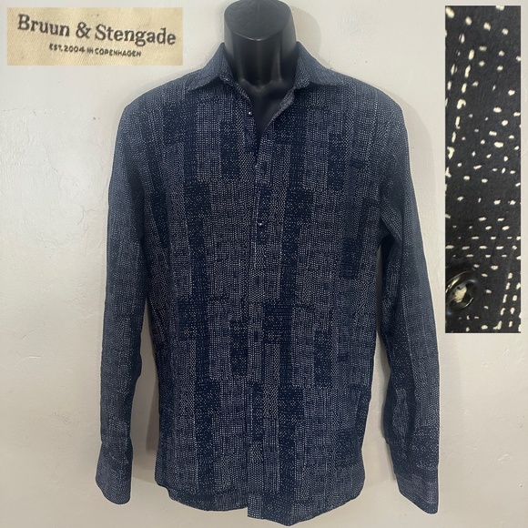 Bruun & Stengade Long Sleeve Shirt 15.5 neck EU 39 Gently worn 100% cotton - Picture 1 of 4